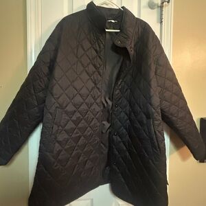 Quilted Black Women's Jacket time & tru